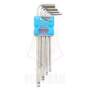 סט מפתחות אלן כדורי קצר 9 יח', Fixtec