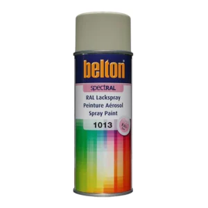 מארז ספריי צבע 1013 RAL מקצועי BELTON – תוצרת גרמניה | 400 מ״ל| גימור מבריק | 6 יח'