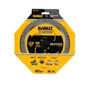 להב מסור עגול DEWALT EXTREME RUNTIME 216 מ״מ 60 שיניים – DT99570-QZ